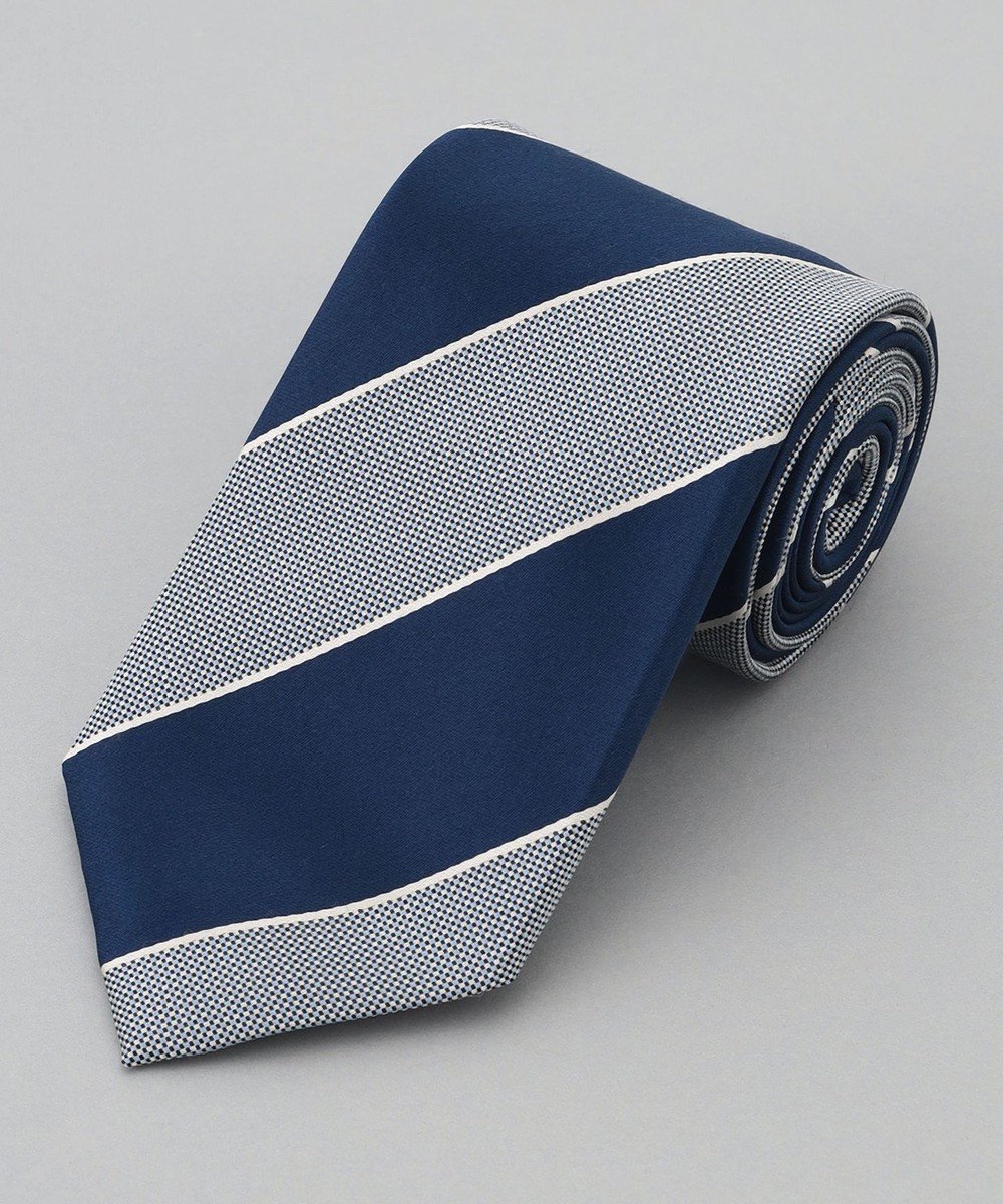 【五大陸/gotairiku / MEN】の【日本製】西陣ネクタイ_レジメンタルストライプ柄 インテリア・キッズ・メンズ・レディースファッション・服の通販 founy(ファニー) 　ファッション　Fashion　メンズファッション　Fashion for Men　シルク　Silk, 100% Silk　スーツ　Suit, Formalwear　日本製　Made In Japan　ブルー系1|ID: prp329100004831248 ipo3291000000035175103