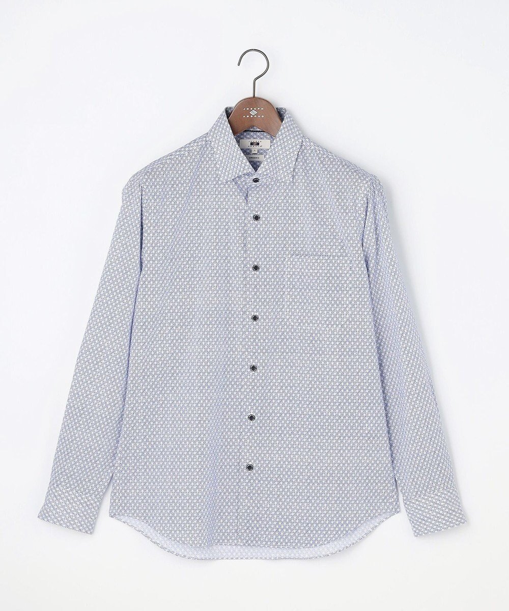 【ジョセフ アブード/JOSEPH ABBOUD / MEN】の【オーガニックコットン使用・JAPANファブリック】ジオメトリックパターンプリントシャツ 26SSモデル インテリア・キッズ・メンズ・レディースファッション・服の通販 founy(ファニー) 　ファッション　Fashion　メンズファッション　Fashion for Men　トップス・カットソー　Cut & Sew Tops　メンズシャツ　Shirts　インナー　Innerwear　春　Spring　カットソー　Cut and Sewn Top　ジャケット　Jacket, Outerwear　スラックス　Slacks, Dress Pants　ダウン　Down, Puffer　デニム　Denim, Jeans Material　バランス　Balance, Style Balance　ファブリック　Fabric, Textile　フィット　Fit, Slim Fit　ブロード　Broadcloth, Fine Cotton　プリント　Print, Printed Pattern　モダン　Modern, Contemporary　リラックス　Relax, Relaxed Fit　S/S・春夏　SS, Spring/Summer, Warm Season　おすすめ　Recommended / Our Picks　日本製　Made In Japan　夏　Summer　エレガント 上品　Elegant　ビジネス 仕事 通勤　Business / Work / Commuting　2026年　2026　ネイビー系5|ID: prp329100004831253 ipo3291000000036272468