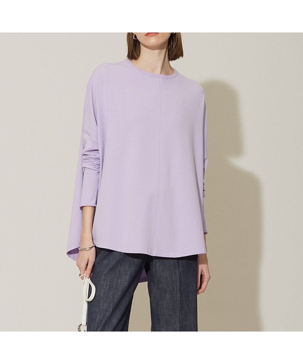 【アイシービー/iCB】の【洗える】 ヴィスコースワイド プルオーバー インテリア・キッズ・メンズ・レディースファッション・服の通販 founy(ファニー) 　ファッション　Fashion　レディースファッション　Fashion for Women　トップス・カットソー　Cut & Sew Tops　ニット　Knit Tops & Sweaters　カジュアルプルオーバー・ニットトップス　Pullovers & Knit Tops / Casual Pullovers　インナー　Innerwear　春　Spring　洗える　Machine Washable　シンプル　Simple, Minimal　ジャケット　Jacket, Outerwear　ストレッチ　Stretch, Stretchy Fabric　セーター　Sweater, Knitwear　フォルム　Silhouette, Form　S/S・春夏　SS, Spring/Summer, Warm Season　おすすめ　Recommended / Our Picks　夏　Summer　2024年　2024　2024春夏・S/S　Spring/Summer 2024 SS24　ライトグレープ系|ID: prp329100004831264 ipo3291000000035175206