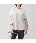 【アイシービー/iCB】の【洗える】 ヴィスコースワイド プルオーバー オフホワイト×トープ系|ID: prp329100004831264 ipo3291000000035175209