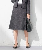 【エニィ スィス/any SiS】の【セットアップ対応】リップルボーダー フレア スカート シャンブレーネイビー|ID: prp329100004831266 ipo3291000000035175223