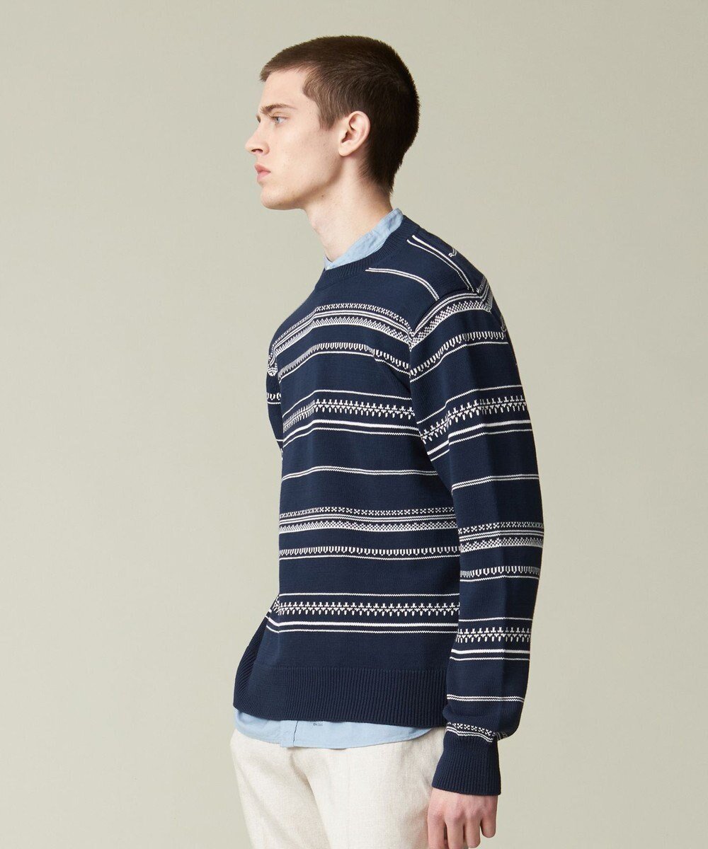 【ジェイ プレス/J.PRESS / MEN】のドライコットン フェアアイルニット 人気、トレンドファッション・服の通販 founy(ファニー) 　ファッション　Fashion　メンズファッション　Fashion for Men　トップス・カットソー　Cut & Sew Tops　ニット・セーター / 定番トップス　Knit Tops & Sweaters　春　Spring　セーター　Sweater, Knitwear　ボーダー　Border, Stripe　無地　Plain, Solid Color　ランダム　Random, Irregular　A/W・秋冬　Autumn/Winter　S/S・春夏　SS, Spring/Summer, Warm Season　おすすめ　Recommended / Our Picks　夏　Summer　 other-1|ID: prp329100004832038 ipo3291000000035184014