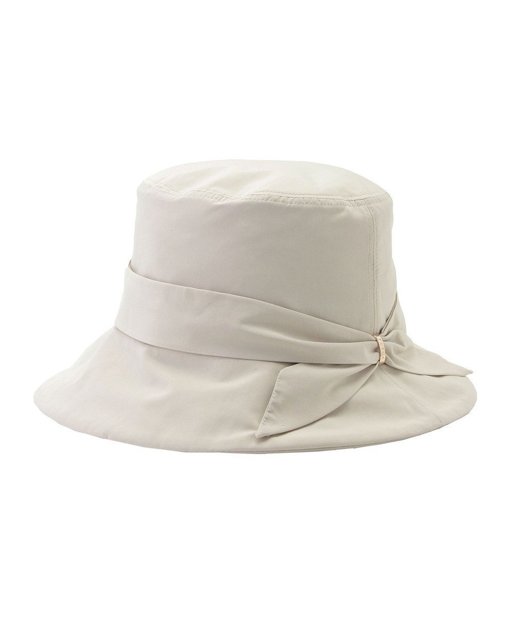 【ムーンバット/MOONBAT】の【遮光100%・遮熱】FURLA(フルラ)リボン巻きダウン ハット 帽子 ロゴチャーム サイズ調整 撥水性 インテリア・キッズ・メンズ・レディースファッション・服の通販 founy(ファニー) 　ファッション　Fashion　レディースファッション　Fashion for Women　キャップ&ハット　Hats & Caps　イタリア　Italy　エレガント 上品　Elegant　コレクション　Collection, Seasonal Line　タフタ　Taffeta, Structured Fabric　ダウン　Down, Puffer　チャーム　Charm, Pendant　パターン　Pattern, Design Print　帽子　Hat, Headwear　リボン　Ribbon, Bow　ベージュ|ID: prp329100004832040 ipo3291000000035184022