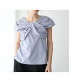 【イェッカ ヴェッカ/YECCA VECCA】のリボンデザインブラウス 人気、トレンドファッション・服の通販 founy(ファニー) ファッション Fashion レディースファッション Fashion for Women トップス・カットソー Cut & Sew Tops シャツ・ブラウス・オフィスカジュアル Elegant Blouses & Button-Ups ショール Shawl, Wrap ボックス Boxy, Box Shape ボトム Bottoms, Lower Wear ポケット Pocket, Pocket Detail リボン Ribbon, Bow 夏 Summer 春 Spring S/S・春夏 SS, Spring/Summer, Warm Season thumbnail Blue|ID: prp329100004832041 ipo3291000000035184027