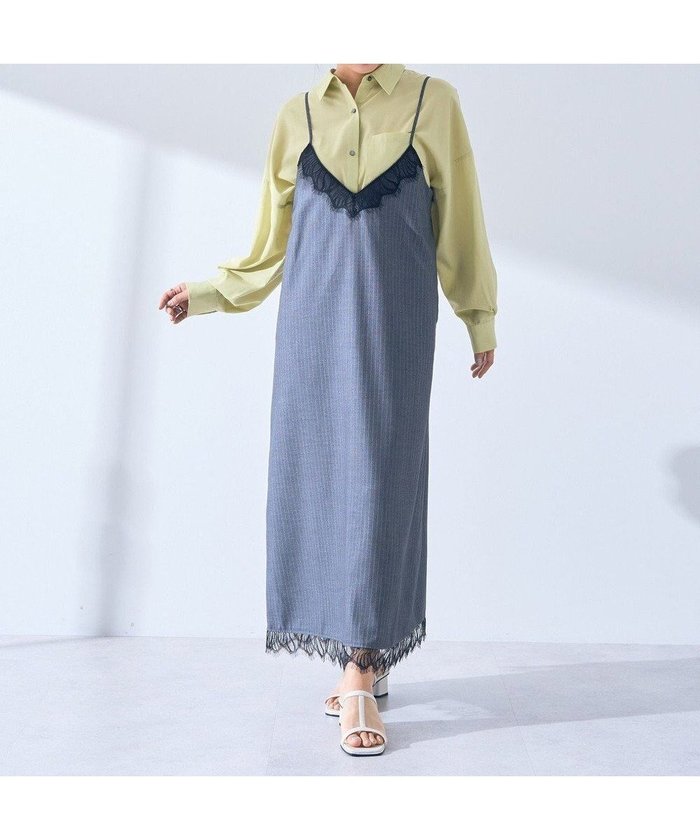 【イェッカ ヴェッカ/YECCA VECCA】のストライプ柄レースMIXキャミワンピース インテリア・キッズ・メンズ・レディースファッション・服の通販 founy(ファニー) https://founy.com/ ファッション Fashion レディースファッション Fashion for Women ワンピース Dresses キャミソールワンピース Camisole Dresses おすすめ Recommended / Our Picks キャミワンピース Cami Dress, Slip Dress ストライプ Stripe, Striped Pattern ポケット Pocket, Pocket Detail レース Lace, Lace Fabric 夏 Summer 春 Spring S/S・春夏 SS, Spring/Summer, Warm Season |ID: prp329100004832043 ipo3291000000035184034