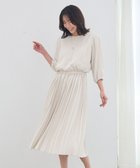 【エニー/ANY】の【洗える・ウエストゴム】セレモニープリーツワンピース ベージュ系|ID: prp329100004832046 ipo3291000000035184080