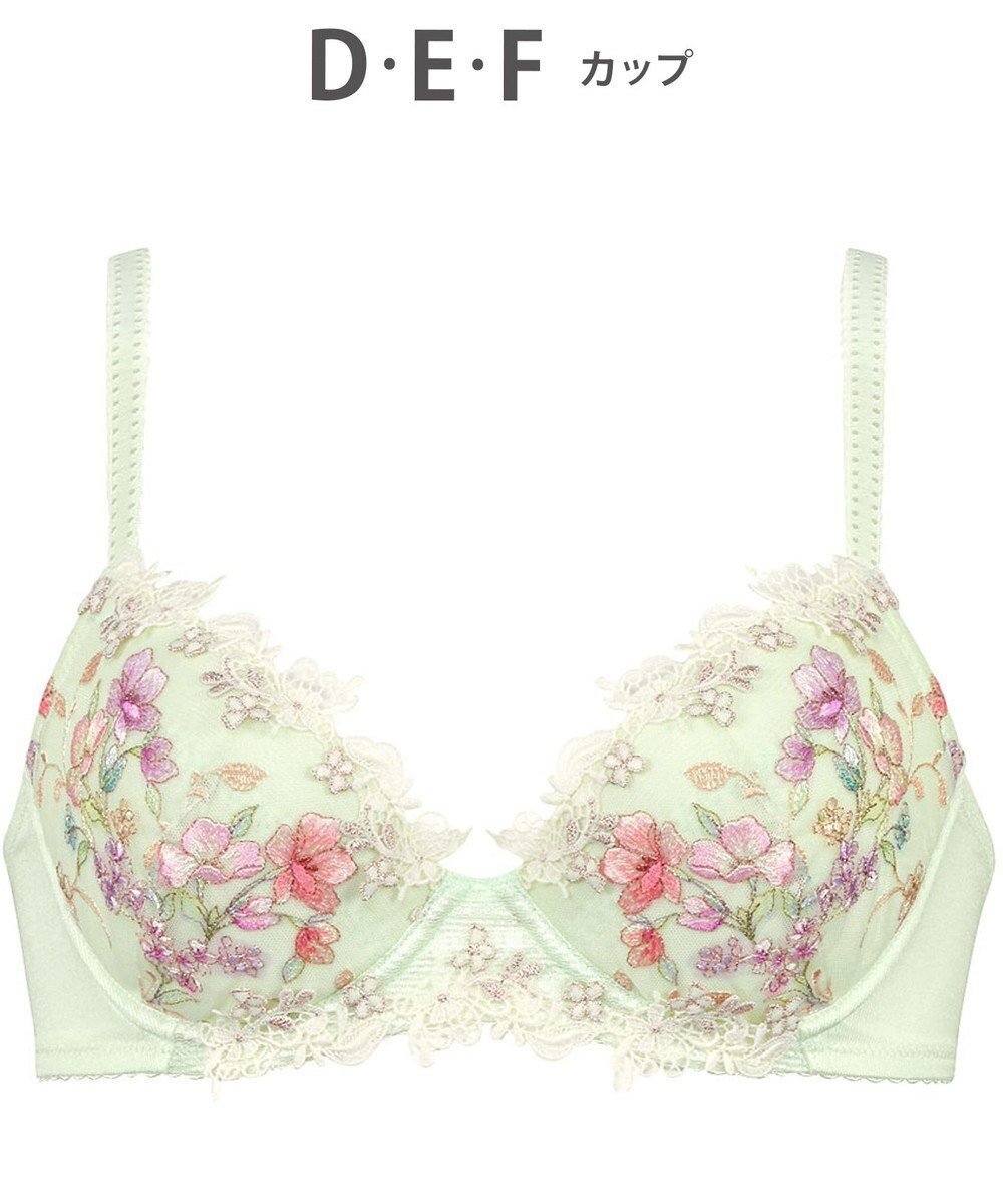 【ウィング/Wing】のブラジャー Wing Lesiage ふっくらまる胸メイク やさしいフィット感 【2920シリーズ】 パッド有 ブラ PB2920 ウイング/ワコール インテリア・キッズ・メンズ・レディースファッション・服の通販 founy(ファニー) 　ファッション　Fashion　レディースファッション　Fashion for Women　アンダー　Underwear Essentials　カラフル　Colorful Design　フィット　Fit, Slim Fit　ブラジャー　Bra, Lingerie　レース　Lace, Lace Fabric　ワイヤー　Wire, Wired Bra　グリーン|ID: prp329100004832051 ipo3291000000035184105