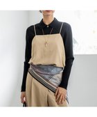 【23区/NIJYUSANKU】の【先行予約】ドレープツイル 2WAY キャミソール 人気、トレンドファッション・服の通販 founy(ファニー) ファッション Fashion レディースファッション Fashion for Women トップス・カットソー Cut & Sew Tops キャミソール&ノースリーブ Camisoles & Sleeveless Tops シャツ・ブラウス・オフィスカジュアル Elegant Blouses & Button-Ups インナー Innerwear 春 Spring キャミソール Camisole, Spaghetti Strap Top シンプル Simple, Minimal スクエア Square, Square Shape タートルネック Turtleneck, High Neck チュニック Tunic, Long Top ツイル Twist, Twisted Detail ドレープ Drape, Draping Fabric ラップ Wrap, Wrap Design S/S・春夏 SS, Spring/Summer, Warm Season 夏 Summer エレガント 上品 Elegant 2026年 2026 thumbnail ベージュ系|ID: prp329100004832060 ipo3291000000035184150