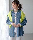 【23区/NIJYUSANKU】のライトダンガリー デニムシャツ 人気、トレンドファッション・服の通販 founy(ファニー) ファッション Fashion レディースファッション Fashion for Women トップス・カットソー Cut & Sew Tops シャツ・ブラウス・オフィスカジュアル Elegant Blouses & Button-Ups インナー Innerwear 春 Spring カットソー Cut and Sewn Top シンプル Simple, Minimal デニム Denim, Jeans Material 定番 Standard, Basic Item フレア Flare, Flared リラックス Relax, Relaxed Fit ワイド Wide, Wide Fit S/S・春夏 SS, Spring/Summer, Warm Season 夏 Summer 旅行 Travel エレガント 上品 Elegant 2026年 2026 thumbnail ターコイズブルー系|ID: prp329100004832061 ipo3291000000035636675