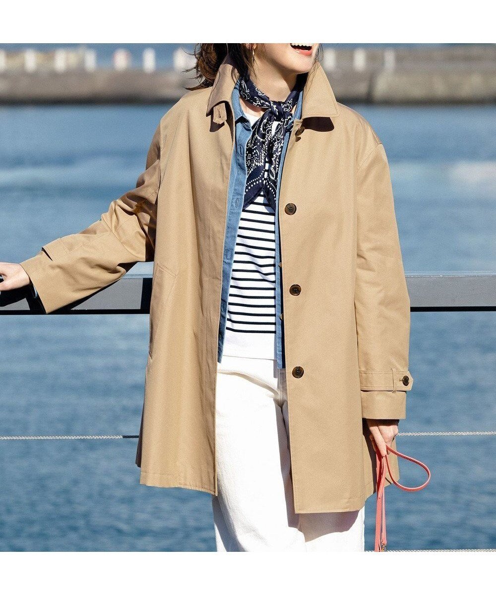 【23区/NIJYUSANKU】のエアータンブラー TCギャバジン ステンカラー コート 人気、トレンドファッション・服の通販 founy(ファニー) 　ファッション　Fashion　レディースファッション　Fashion for Women　アウター　Coat / Outerwear Collection　コート・ロングコート・ピーコート　Long Coats, Peacoats & More　レディースジャケット・軽アウター　Jackets　春　Spring　ジャケット　Jacket, Outerwear　タンブラー　Tumbler, Travel Mug　ハーフ　Half, Half-Length　フラップ　Flap, Flap Pocket　ベーシック　Basic, Essential　マニッシュ　Mannish, Boyish　ロング　Long, Long-Length　S/S・春夏　SS, Spring/Summer, Warm Season　夏　Summer　エレガント 上品　Elegant　2026年　2026　 other-1|ID: prp329100004832062 ipo3291000000035650197