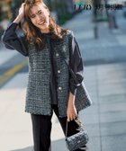 【23区/NIJYUSANKU】の【VERY掲載】GIOLICAツイード フォルム ジレ ネイビーミックス|ID: prp329100004832064 ipo3291000000035650201