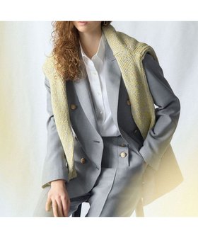 【23区/NIJYUSANKU】 【先行予約】TWギャバジン テーラード ジャケット人気、トレンドファッション・服の通販 founy(ファニー) ファッション Fashion レディースファッション Fashion for Women アウター Coat / Outerwear Collection レディースジャケット・軽アウター Jackets テーラードジャケット / 通勤・きれいめスタイル Tailored Jackets & Blazers エレガント 上品 Elegant 春 Spring ジャケット Jacket, Outerwear ストライプ Stripe, Striped Pattern スーツ Suit, Formalwear ダブル Double, Double-Breasted ツイル Twist, Twisted Detail テーラード Tailored, Tailored Fit フォルム Silhouette, Form フォーマル Formal, Dressy フロント Front, Front Design マニッシュ Mannish, Boyish ワイド Wide, Wide Fit S/S・春夏 SS, Spring/Summer, Warm Season 夏 Summer セレモニー Ceremony 2026年 2026 |ID:prp329100004832065