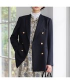 【23区/NIJYUSANKU】の【先行予約】TWギャバジン テーラード ジャケット 人気、トレンドファッション・服の通販 founy(ファニー) ファッション Fashion レディースファッション Fashion for Women アウター Coat / Outerwear Collection レディースジャケット・軽アウター Jackets テーラードジャケット / 通勤・きれいめスタイル Tailored Jackets & Blazers エレガント 上品 Elegant 春 Spring ジャケット Jacket, Outerwear ストライプ Stripe, Striped Pattern スーツ Suit, Formalwear ダブル Double, Double-Breasted ツイル Twist, Twisted Detail テーラード Tailored, Tailored Fit フォルム Silhouette, Form フォーマル Formal, Dressy フロント Front, Front Design マニッシュ Mannish, Boyish ワイド Wide, Wide Fit S/S・春夏 SS, Spring/Summer, Warm Season 夏 Summer セレモニー Ceremony 2026年 2026 thumbnail ネイビー系|ID: prp329100004832065 ipo3291000000035184169