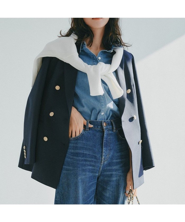 【23区/NIJYUSANKU】の【Oggi掲載】TWギャバジン テーラード ジャケット インテリア・キッズ・メンズ・レディースファッション・服の通販 founy(ファニー) https://founy.com/ 雑誌掲載アイテム Magazine Picks & Fashion Features ファッション雑誌 Fashion Magazines オッジ Oggi ファッション Fashion レディースファッション Fashion for Women アウター Coat / Outerwear Collection レディースジャケット・軽アウター Jackets テーラードジャケット / 通勤・きれいめスタイル Tailored Jackets & Blazers エレガント 上品 Elegant 春 Spring 3月号 March Issue ジャケット Jacket, Outerwear ストライプ Stripe, Striped Pattern スーツ Suit, Formalwear 雑誌 Magazine, Fashion Magazine ダブル Double, Double-Breasted ツイル Twist, Twisted Detail テーラード Tailored, Tailored Fit フォルム Silhouette, Form フォーマル Formal, Dressy フロント Front, Front Design マニッシュ Mannish, Boyish ワイド Wide, Wide Fit S/S・春夏 SS, Spring/Summer, Warm Season 夏 Summer セレモニー Ceremony 2026年 2026 |ID: prp329100004832065 ipo3291000000035261157