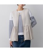 【23区/NIJYUSANKU】の【先行予約】コットンダンボール ペプラム ジレ アウター 人気、トレンドファッション・服の通販 founy(ファニー) ファッション Fashion レディースファッション Fashion for Women アウター Coat / Outerwear Collection レディースジャケット・軽アウター Jackets エアリー Airy Texture 春 Spring コンビ Combo, Combination Style ジャケット Jacket, Outerwear セットアップ Set-Up, Coordinated Outfit タイトスカート Pencil Skirt, Tight Skirt タフタ Taffeta, Structured Fabric ツイル Twist, Twisted Detail バルーン Balloon, Balloon Silhouette ペプラム Peplum, Flared Hem マニッシュ Mannish, Boyish ワイド Wide, Wide Fit S/S・春夏 SS, Spring/Summer, Warm Season おすすめ Recommended / Our Picks 夏 Summer エレガント 上品 Elegant 2026年 2026 thumbnail ベージュ系|ID: prp329100004832067 ipo3291000000035184176