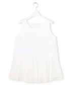 【23区/NIJYUSANKU】の【先行予約】ナチュラルコットンベア シアーペプラム タンクトップ 人気、トレンドファッション・服の通販 founy(ファニー) ファッション Fashion レディースファッション Fashion for Women トップス・カットソー Cut & Sew Tops 春 Spring カットソー Cut and Sewn Top カーディガン Cardigan, Knitwear シアー Sheer, See-Through ストレッチ Stretch, Stretchy Fabric タンク Tank Top, Sleeveless Top ドッキング Docking, Mixed Material ノースリーブ Sleeveless, No-Sleeve ペプラム Peplum, Flared Hem レース Lace, Lace Fabric ロング Long, Long-Length S/S・春夏 SS, Spring/Summer, Warm Season 夏 Summer エレガント 上品 Elegant 2026年 2026 thumbnail ホワイト系|ID: prp329100004832070 ipo3291000000035184185