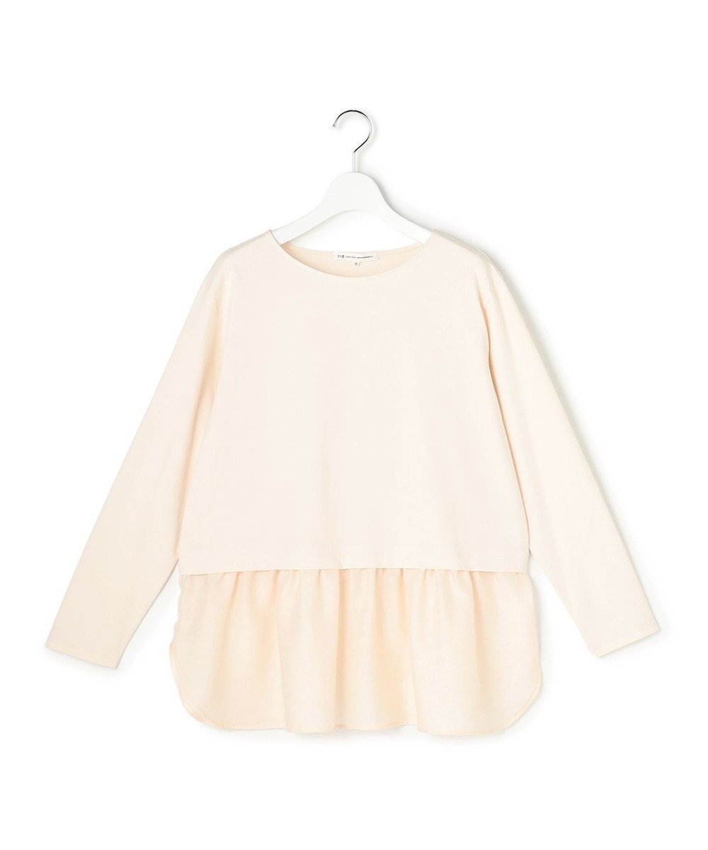 【23区/NIJYUSANKU】の【先行予約】ナチュラルコットンベア シアードッキング カットソー インテリア・キッズ・メンズ・レディースファッション・服の通販 founy(ファニー) 　ファッション　Fashion　レディースファッション　Fashion for Women　トップス・カットソー　Cut & Sew Tops　シャツ・ブラウス・オフィスカジュアル　Elegant Blouses & Button-Ups　ロングTシャツ・Tシャツ　Longline T-Shirts & Tees　カットソー・ベーシックTシャツ　Cut-and-Sewn Tops / Stretch Tees & Basics　インナー　Innerwear　春　Spring　カットソー　Cut and Sewn Top　シアー　Sheer, See-Through　シンプル　Simple, Minimal　ジャケット　Jacket, Outerwear　スウェット / スエット　Sweatshirt, Sweatwear　ストレッチ　Stretch, Stretchy Fabric　タンク　Tank Top, Sleeveless Top　トレンド　Trend, Trending Now　ノースリーブ　Sleeveless, No-Sleeve　レース　Lace, Lace Fabric　ロング　Long, Long-Length　S/S・春夏　SS, Spring/Summer, Warm Season　夏　Summer　エレガント 上品　Elegant　2026年　2026　ベージュ系|ID: prp329100004832071 ipo3291000000035184190