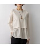 【23区/NIJYUSANKU】のナチュラルコットンベア シアードッキング カットソー 人気、トレンドファッション・服の通販 founy(ファニー) ファッション Fashion レディースファッション Fashion for Women トップス・カットソー Cut & Sew Tops シャツ・ブラウス・オフィスカジュアル Elegant Blouses & Button-Ups ロングTシャツ・Tシャツ Longline T-Shirts & Tees カットソー・ベーシックTシャツ Cut-and-Sewn Tops / Stretch Tees & Basics インナー Innerwear 春 Spring カットソー Cut and Sewn Top シアー Sheer, See-Through シンプル Simple, Minimal ジャケット Jacket, Outerwear スウェット / スエット Sweatshirt, Sweatwear ストレッチ Stretch, Stretchy Fabric タンク Tank Top, Sleeveless Top トレンド Trend, Trending Now ノースリーブ Sleeveless, No-Sleeve レース Lace, Lace Fabric ロング Long, Long-Length S/S・春夏 SS, Spring/Summer, Warm Season 夏 Summer エレガント 上品 Elegant 2026年 2026 thumbnail ベージュ系|ID: prp329100004832071 ipo3291000000035573896