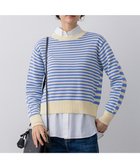 【23区/NIJYUSANKU】の【先行予約】コットンギマ クルーネック ニット 人気、トレンドファッション・服の通販 founy(ファニー) ファッション Fashion レディースファッション Fashion for Women トップス・カットソー Cut & Sew Tops ニット Knit Tops & Sweaters イエロー Yellow 春 Spring カットソー Cut and Sewn Top シンプル Simple, Minimal スキッパー Skipper, Open Collar セーター Sweater, Knitwear ベスト Vest, Waistcoat ボーダー Border, Stripe S/S・春夏 SS, Spring/Summer, Warm Season 夏 Summer エレガント 上品 Elegant 2026年 2026 thumbnail ライトイエロー×スカイブルー系|ID: prp329100004832072 ipo3291000000035184195