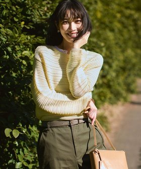 【23区/NIJYUSANKU】のコットンギマ ボートネック ニット 人気、トレンドファッション・服の通販 founy(ファニー) ファッション Fashion レディースファッション Fashion for Women トップス・カットソー Cut & Sew Tops ニット Knit Tops & Sweaters アイレット Eyelet Lace イエロー Yellow 春 Spring カットソー Cut and Sewn Top スキッパー Skipper, Open Collar セーター Sweater, Knitwear ベスト Vest, Waistcoat S/S・春夏 SS, Spring/Summer, Warm Season 夏 Summer エレガント 上品 Elegant 2026年 2026 |ID:prp329100004832073