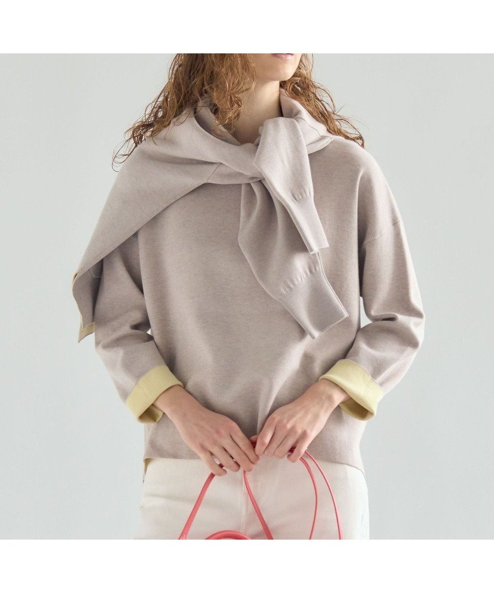 【23区/NIJYUSANKU】の【先行予約】バイカラーダブルフェイス ニット 人気、トレンドファッション・服の通販 founy(ファニー) 　ファッション　Fashion　レディースファッション　Fashion for Women　トップス・カットソー　Cut & Sew Tops　ニット　Knit Tops & Sweaters　イエロー　Yellow　インド　Indian Textile　春　Spring　カーディガン　Cardigan, Knitwear　軽量　Lightweight, Ultra Light　シルク　Silk, 100% Silk　スリット　Slit, Slit Detail　セーター　Sweater, Knitwear　バランス　Balance, Style Balance　ヘムライン　Hemline, Bottom Cut　S/S・春夏　SS, Spring/Summer, Warm Season　夏　Summer　エレガント 上品　Elegant　2026年　2026　 other-1|ID: prp329100004832076 ipo3291000000035184211