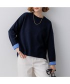 【23区/NIJYUSANKU】のバイカラーダブルフェイス ニット 人気、トレンドファッション・服の通販 founy(ファニー) ファッション Fashion レディースファッション Fashion for Women トップス・カットソー Cut & Sew Tops ニット Knit Tops & Sweaters イエロー Yellow インド Indian Textile 春 Spring カーディガン Cardigan, Knitwear 軽量 Lightweight, Ultra Light シルク Silk, 100% Silk スリット Slit, Slit Detail セーター Sweater, Knitwear バランス Balance, Style Balance ヘムライン Hemline, Bottom Cut S/S・春夏 SS, Spring/Summer, Warm Season 夏 Summer エレガント 上品 Elegant 2026年 2026 thumbnail ネイビー×サックス|ID: prp329100004832076 ipo3291000000035569727