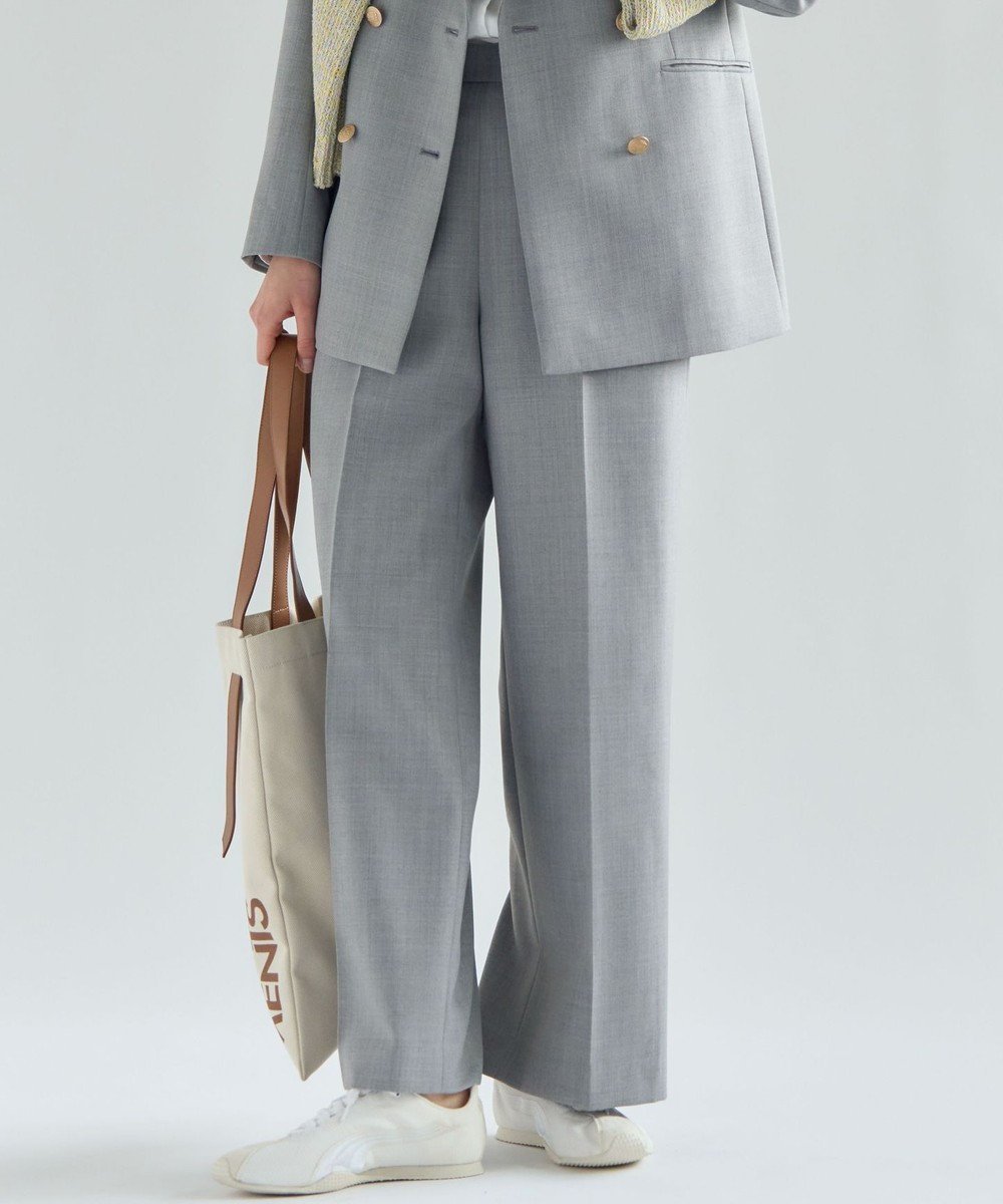 【23区/NIJYUSANKU】の【先行予約】TWギャバジン ワイドパンツ 人気、トレンドファッション・服の通販 founy(ファニー) 　ファッション　Fashion　レディースファッション　Fashion for Women　パンツ　Pants & Trousers　春　Spring　カーディガン　Cardigan, Knitwear　ギャザー　Gathered, Ruffled　ジャケット　Jacket, Outerwear　スマート　Smart, Elegant　スーツ　Suit, Formalwear　センター　Center, Center Line　ツイル　Twist, Twisted Detail　テーラード　Tailored, Tailored Fit　フォルム　Silhouette, Form　フロント　Front, Front Design　マニッシュ　Mannish, Boyish　ワイド　Wide, Wide Fit　S/S・春夏　SS, Spring/Summer, Warm Season　夏　Summer　エレガント 上品　Elegant　2026年　2026　 other-1|ID: prp329100004832081 ipo3291000000035184230