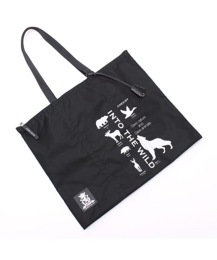 【アクセソワドゥマドモワゼルジャップ/A.D.M.J】の【ナイロン】オリタタミバッグL インテリア・キッズ・メンズ・レディースファッション・服の通販 founy(ファニー) https://founy.com/ ファッション Fashion レディースファッション Fashion for Women バッグ Bags イタリア Italy 軽量 Lightweight, Ultra Light プリント Print, Printed Pattern ポケット Pocket, Pocket Detail モチーフ Motif, Design Theme |ID: prp329100004832084 ipo3291000000035184243