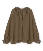 【ベイジ,/BEIGE,】のPAULINE / リネンヴィスコースフェイクレザー配色ブラウス Khaki|ID: prp329100004832086 ipo3291000000035261169