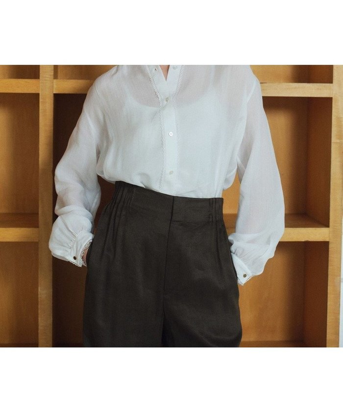 【ベイジ,/BEIGE,】のPAULINE / リネンヴィスコースレースブラウス インテリア・キッズ・メンズ・レディースファッション・服の通販 founy(ファニー) https://founy.com/ ファッション Fashion レディースファッション Fashion for Women トップス・カットソー Cut & Sew Tops シャツ・ブラウス・オフィスカジュアル Elegant Blouses & Button-Ups インナー Innerwear 春 Spring カフス Cuff Design ギャザー Gathered, Ruffled シューズ Shoes, Footwear シンプル Simple, Minimal ジャケット Jacket, Outerwear デニム Denim, Jeans Material 定番 Standard, Basic Item フェミニン Feminine, Girly フラット Flat, Flat Shoes フレア Flare, Flared 羽織 Haori, Light Jacket ヨーク Yoke, Yoke Design レース Lace, Lace Fabric S/S・春夏 SS, Spring/Summer, Warm Season 夏 Summer エレガント 上品 Elegant |ID: prp329100004832087 ipo3291000000035184258