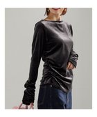 【テチチ/Te chichi】のベロアサイドギャザートップス 人気、トレンドファッション・服の通販 founy(ファニー) ファッション Fashion レディースファッション Fashion for Women トップス・カットソー Cut & Sew Tops シャツ・ブラウス・オフィスカジュアル Elegant Blouses & Button-Ups ロングTシャツ・Tシャツ Longline T-Shirts & Tees カットソー・ベーシックTシャツ Cut-and-Sewn Tops / Stretch Tees & Basics ベロアトップス Velour Tops / Velvet-Look Items カットソー Cut and Sewn Top ギャザー Gathered, Ruffled 夏 Summer S/S・春夏 SS, Spring/Summer, Warm Season A/W・秋冬 Autumn/Winter thumbnail チャコールグレー|ID: prp329100004832092 ipo3291000000035184277