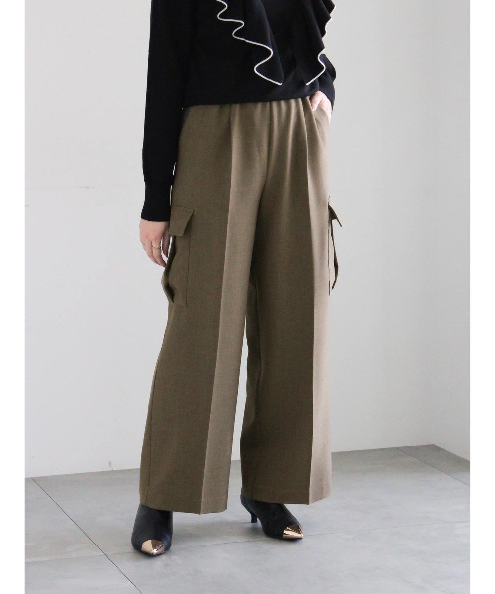 【テチチ/Te chichi】のイージーカーゴスラックス インテリア・キッズ・メンズ・レディースファッション・服の通販 founy(ファニー) 　ファッション　Fashion　レディースファッション　Fashion for Women　パンツ　Pants & Trousers　スウェット / スエット　Sweatshirt, Sweatwear　フラップ　Flap, Flap Pocket　ポケット　Pocket, Pocket Detail　リラックス　Relax, Relaxed Fit　エレガント 上品　Elegant　夏　Summer　S/S・春夏　SS, Spring/Summer, Warm Season　A/W・秋冬　Autumn/Winter　カーキ|ID: prp329100004832093 ipo3291000000035184283