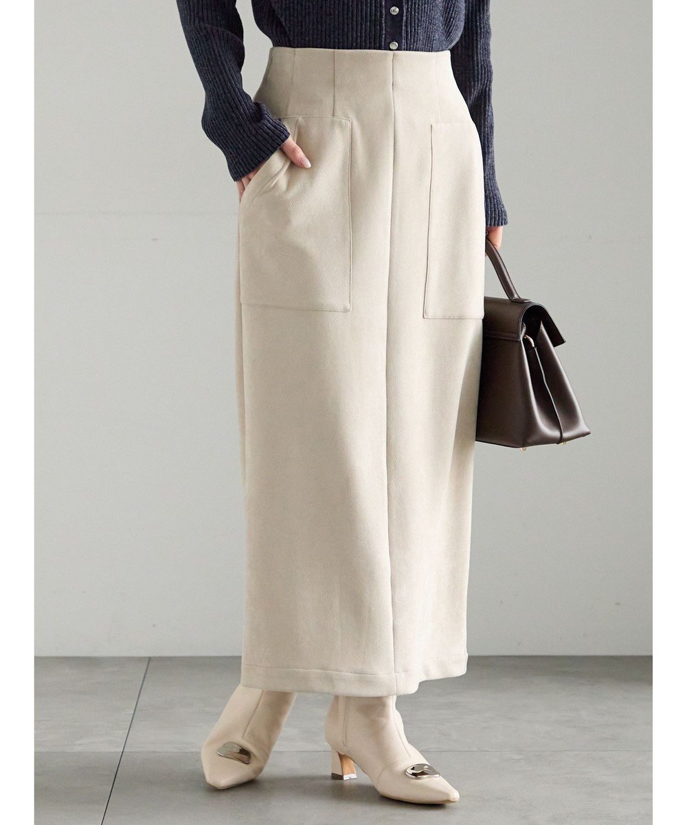 【テチチ/Te chichi】のスウェードタイトスカート インテリア・キッズ・メンズ・レディースファッション・服の通販 founy(ファニー) 　ファッション　Fashion　レディースファッション　Fashion for Women　スカート　Skirts　おすすめ　Recommended / Our Picks　スニーカー　Sneakers, Trainers　タイトスカート　Pencil Skirt, Tight Skirt　フィット　Fit, Slim Fit　エレガント 上品　Elegant　夏　Summer　S/S・春夏　SS, Spring/Summer, Warm Season　A/W・秋冬　Autumn/Winter　ライトベージュ|ID: prp329100004832097 ipo3291000000035573283