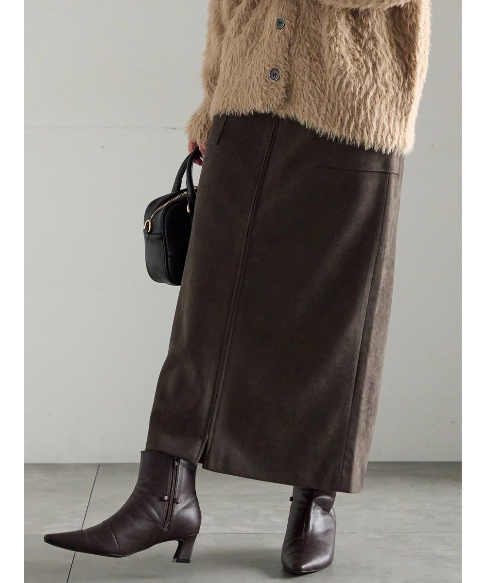 【テチチ/Te chichi】のボンディングスエードタイトスカート 人気、トレンドファッション・服の通販 founy(ファニー) 　ファッション　Fashion　レディースファッション　Fashion for Women　スカート　Skirts　ショート　Short, Short Length　シンプル　Simple, Minimal　タイトスカート　Pencil Skirt, Tight Skirt　ボンディング　Bonding, Bonded Fabric　エレガント 上品　Elegant　夏　Summer　S/S・春夏　SS, Spring/Summer, Warm Season　A/W・秋冬　Autumn/Winter　ビジネス 仕事 通勤　Business / Work / Commuting　 other-1|ID: prp329100004832107 ipo3291000000035521135