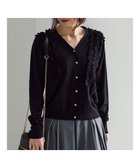【テチチ/Te chichi】のフリルVネックカーディガン 人気、トレンドファッション・服の通販 founy(ファニー) ファッション Fashion レディースファッション Fashion for Women トップス・カットソー Cut & Sew Tops ニット Knit Tops & Sweaters カーディガン・羽織り Layered Style Cardigans Vネックトップス V-Neck Tops / V-Cut Neckline Shirts カーディガン Cardigan, Knitwear シンプル Simple, Minimal セーター Sweater, Knitwear デニム Denim, Jeans Material フリル Frill, Ruffle リラックス Relax, Relaxed Fit 夏 Summer S/S・春夏 SS, Spring/Summer, Warm Season A/W・秋冬 Autumn/Winter thumbnail ブラック|ID: prp329100004832111 ipo3291000000035573165