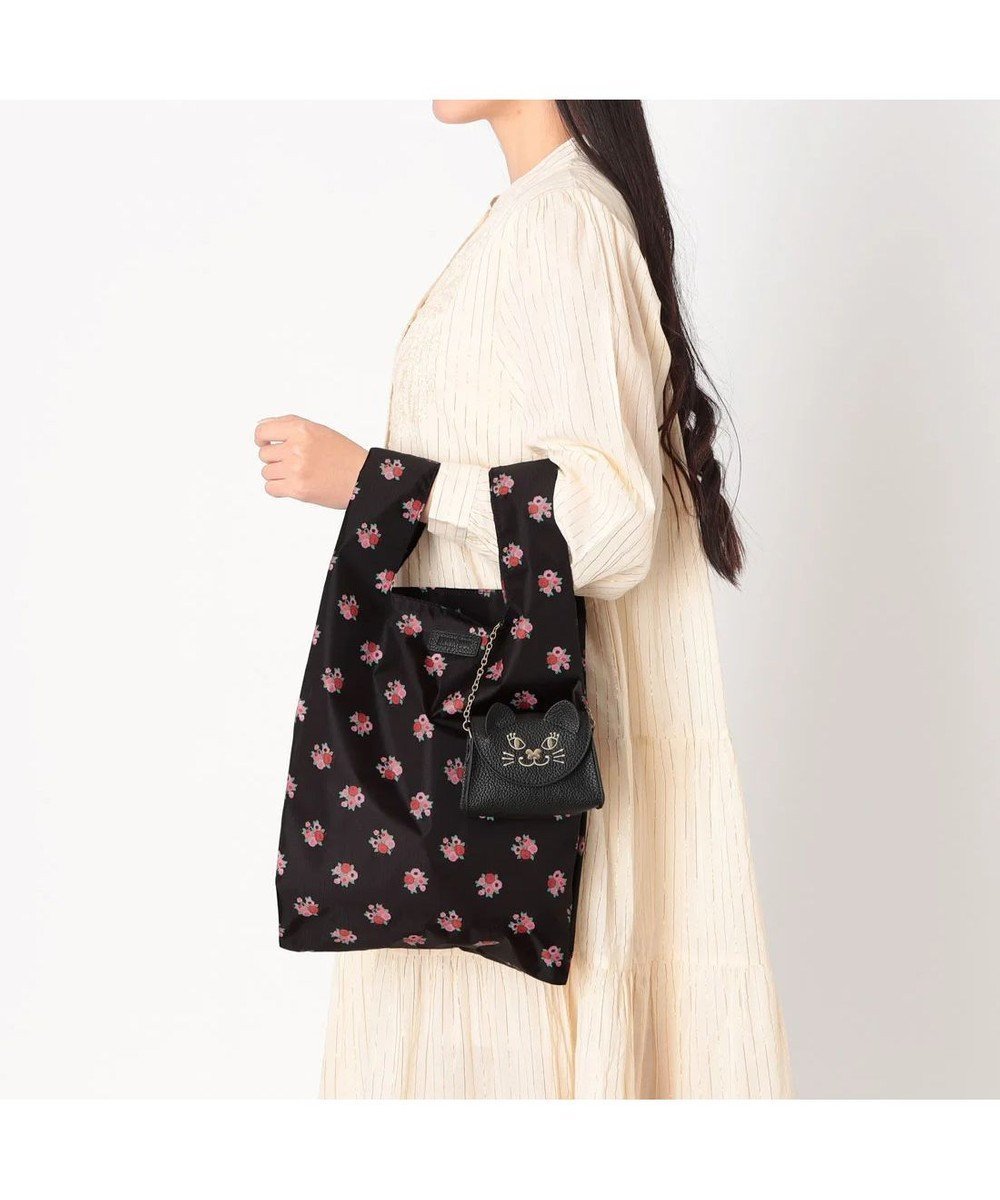【アナスイ/ANNA SUI】のTITIカスタム エコバッグ インテリア・キッズ・メンズ・レディースファッション・服の通販 founy(ファニー) 　ファッション　Fashion　レディースファッション　Fashion for Women　バッグ　Bags　おすすめ　Recommended / Our Picks　チャーム　Charm, Pendant　ポーチ　Pouch, Small Case　モチーフ　Motif, Design Theme　巾着　Drawstring Bag, Kinchaku　猫　Cat, Kitty　クロ|ID: prp329100004832119 ipo3291000000035184423