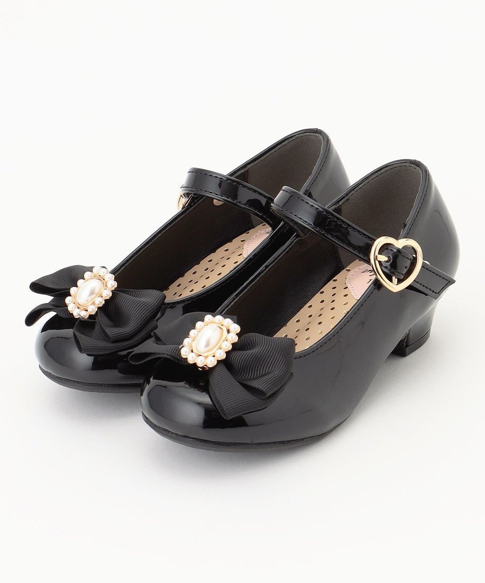 【エニィ/ANY / KIDS】のエナメルヒールパンプス インテリア・キッズ・メンズ・レディースファッション・服の通販 founy(ファニー) ファッション Fashion キッズファッション Fashion for Kids ラップ Wrap, Wrap Design リボン Ribbon, Bow エレガント 上品 Elegant 入学式 Entrance Ceremony 結婚式 Wedding ブラック|ID: prp329100004832789 ipo3291000000035707373