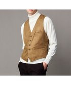 【ジョセフ アブード/JOSEPH ABBOUD / MEN】の【ストレッチ/スウェードタッチ/JAPANファブリック】コマ スウェード ベスト キャメル系|ID: prp329100004832799 ipo3291000000035192008