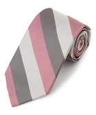 【ジェイ プレス/J.PRESS / MEN】の【JAPANESE TWILL REPPE STRIPE COLLECTION】 レジメンタル ネクタイ ピンク系1|ID: prp329100004832800 ipo3291000000035192016