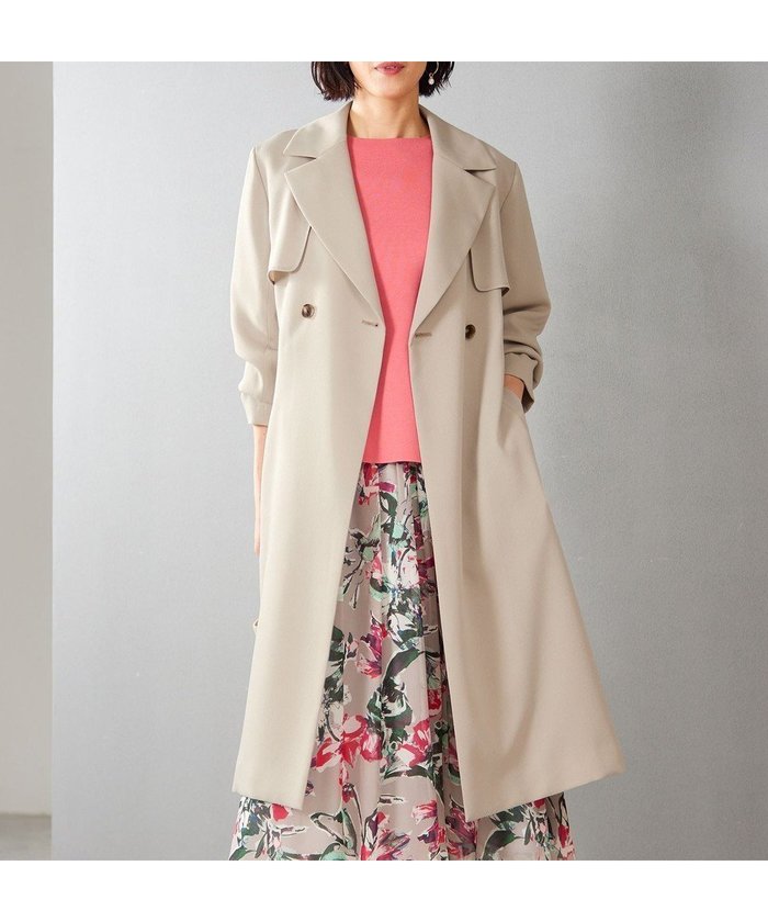 【自由区/JIYU-KU】のトロトレンチロング丈 コート インテリア・キッズ・メンズ・レディースファッション・服の通販 founy(ファニー) https://founy.com/ ファッション Fashion レディースファッション Fashion for Women アウター Coat / Outerwear Collection コート・ロングコート・ピーコート Long Coats, Peacoats & More レディースジャケット・軽アウター Jackets トレンチコート / 春秋の定番アウター Trench Coats とろみ Fluid, Flowy Fabric ジャケット Jacket, Outerwear ダブル Double, Double-Breasted ドレープ Drape, Draping Fabric フラップ Flap, Flap Pocket ボトム Bottoms, Lower Wear ロング Long, Long-Length 人気 Popular, Best Seller 夏 Summer 春 Spring S/S・春夏 SS, Spring/Summer, Warm Season |ID: prp329100004832803 ipo3291000000036295243