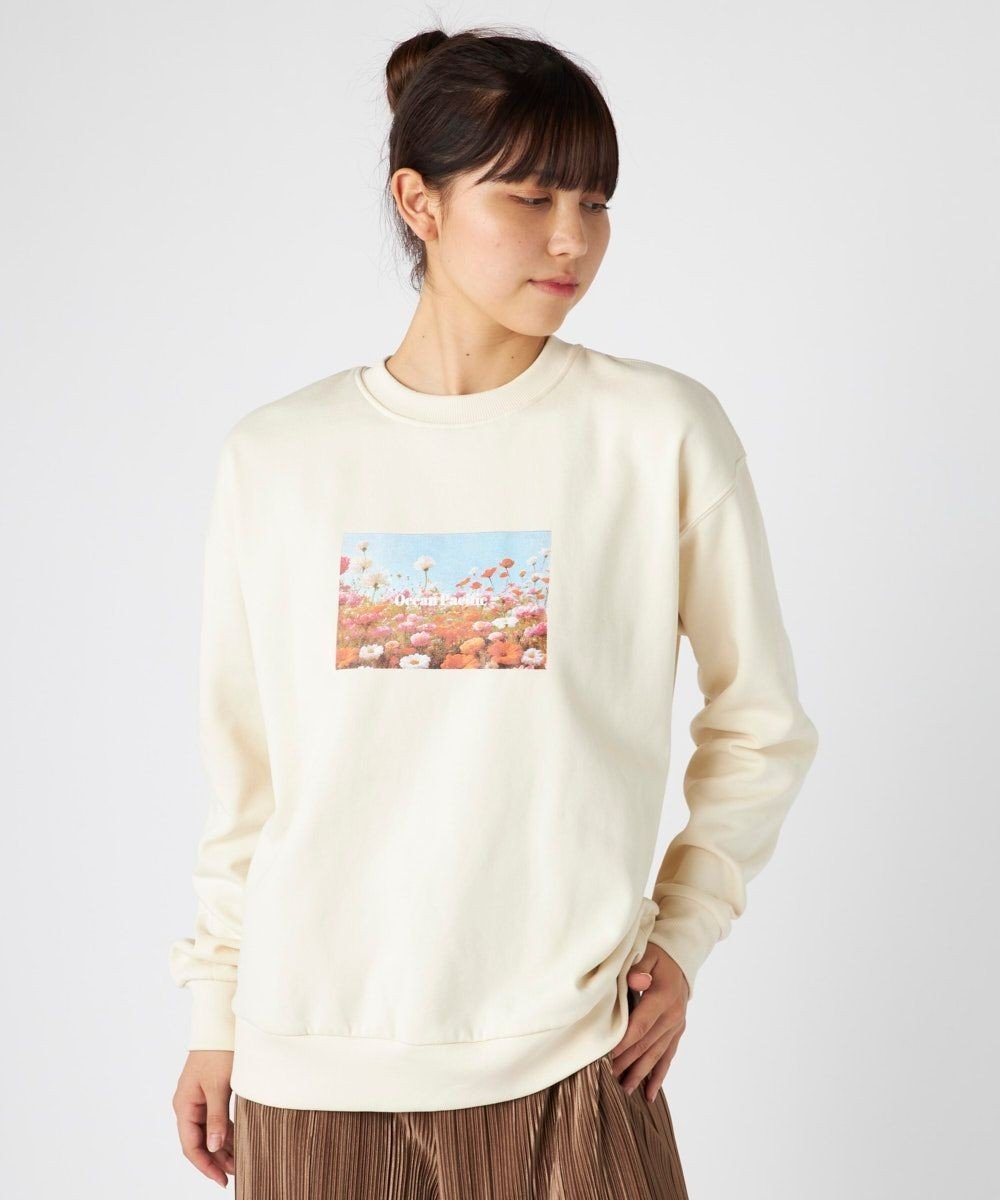 【その他のブランド/Other】の【ocean pacific】Daily Cozy/あったか裏起毛フォトプリントスウェット 人気、トレンドファッション・服の通販 founy(ファニー) 　ファッション　Fashion　レディースファッション　Fashion for Women　トップス・カットソー　Cut & Sew Tops　レディースパーカー・カジュアルフーディー　Casual Hoodies & Sweatshirts　スウェット・クルーネックトップス　Sweatshirts & Crewnecks / Relaxed Fit Sweat Tops　インナー　Innerwear　シンプル　Simple, Minimal　スウェット / スエット　Sweatshirt, Sweatwear　デニム　Denim, Jeans Material　ビーチ　Beach, Seaside　プリント　Print, Printed Pattern　リラックス　Relax, Relaxed Fit　楽ちん　Easy Fit, Comfortable　A/W・秋冬　Autumn/Winter　おすすめ　Recommended / Our Picks　お家時間・ステイホーム　Stay Home / At Home　 other-1|ID: prp329100004832831 ipo3291000000035548992