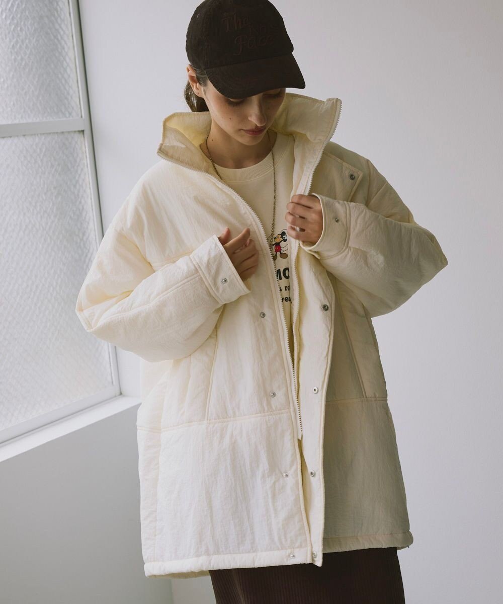 【その他のブランド/Other】の【ocean pacific】かるポカ モンスターコート インテリア・キッズ・メンズ・レディースファッション・服の通販 founy(ファニー) 　ファッション　Fashion　レディースファッション　Fashion for Women　アウター　Coat / Outerwear Collection　コート・ロングコート・ピーコート　Long Coats, Peacoats & More　レディースジャケット・軽アウター　Jackets　ジャケット　Jacket, Outerwear　スタンド　Stand Collar, Upright Stand　ダウン　Down, Puffer　デニム　Denim, Jeans Material　ビーチ　Beach, Seaside　冬　Winter / This Winter　A/W・秋冬　Autumn/Winter　エレガント 上品　Elegant　オフホワイト|ID: prp329100004832837 ipo3291000000035702348