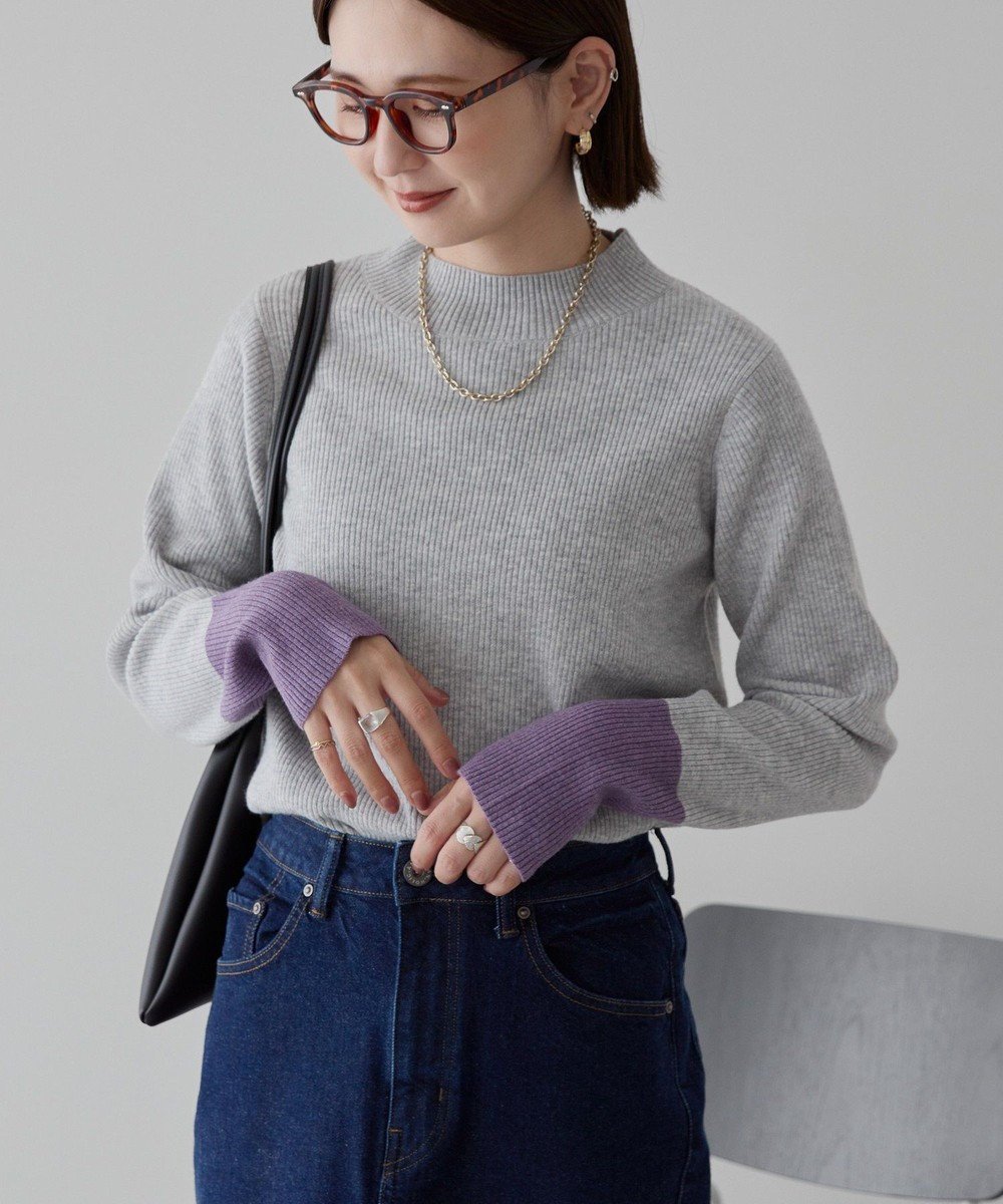 【アメリカンホリック/AMERICAN HOLIC】のバイパチ袖配色リブプルオーバー 人気、トレンドファッション・服の通販 founy(ファニー) ファッション Fashion レディースファッション Fashion for Women トップス・カットソー Cut & Sew Tops ニット Knit Tops & Sweaters カジュアルプルオーバー・ニットトップス Pullovers & Knit Tops / Casual Pullovers アメリカン American Style インナー Innerwear 今季 This Season, Current Season スタイリッシュ Stylish, Fashionable ストレート Straight, Straight Cut セーター Sweater, Knitwear トレンド Trend, Trending Now ハイネック High Neck, Mock Neck フィット Fit, Slim Fit ポケット Pocket, Pocket Detail リブニット Rib Knit, Ribbed Knit A/W・秋冬 Autumn/Winter おすすめ Recommended / Our Picks other-1|ID: prp329100004832841 ipo3291000000035607238