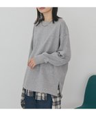 【アメリカンホリック/AMERICAN HOLIC】のサイドZIPスウェットプルオーバー 人気、トレンドファッション・服の通販 founy(ファニー) ファッション Fashion レディースファッション Fashion for Women トップス・カットソー Cut & Sew Tops レディースパーカー・カジュアルフーディー Casual Hoodies & Sweatshirts カジュアルプルオーバー・ニットトップス Pullovers & Knit Tops / Casual Pullovers スウェット・クルーネックトップス Sweatshirts & Crewnecks / Relaxed Fit Sweat Tops アメリカン American Style インナー Innerwear カットソー Cut and Sewn Top サイドジップ Side Zip, Side Zipper スウェット / スエット Sweatshirt, Sweatwear スタイリッシュ Stylish, Fashionable スリット Slit, Slit Detail ポケット Pocket, Pocket Detail A/W・秋冬 Autumn/Winter おすすめ Recommended / Our Picks thumbnail Gray Mixture|ID: prp329100004832843 ipo3291000000035547875