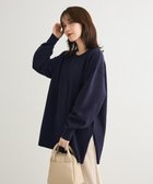 【グリーンパークス/Green Parks】のもちやわサイドリブニットチュニック 人気、トレンドファッション・服の通販 founy(ファニー) ファッション Fashion レディースファッション Fashion for Women トップス・カットソー Cut & Sew Tops ニット Knit Tops & Sweaters シンプル Simple, Minimal スリット Slit, Slit Detail セーター Sweater, Knitwear チュニック Tunic, Long Top デニム Denim, Jeans Material ボトム Bottoms, Lower Wear ポケット Pocket, Pocket Detail 夏 Summer 春 Spring S/S・春夏 SS, Spring/Summer, Warm Season thumbnail Dark Navy|ID: prp329100004832844 ipo3291000000035561193