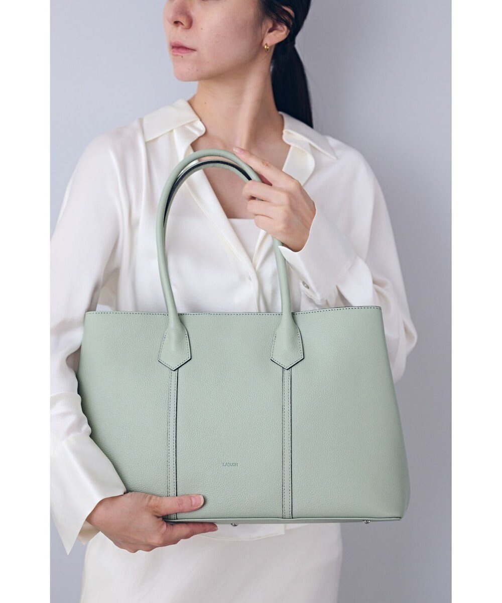 【ミヤビヤ/MIYABIYA】の【本革・日本製】 TOTE BAG インテリア・キッズ・メンズ・レディースファッション・服の通販 founy(ファニー) 　ファッション　Fashion　レディースファッション　Fashion for Women　バッグ　Bags　エナメル　Patent Leather　エレガント 上品　Elegant　コーティング　Coating, Coated Finish　ショルダー　Shoulder, Shoulder Strap　ダメージ　Distressed, Destroyed　フォルム　Silhouette, Form　ポケット　Pocket, Pocket Detail　マグネット　Magnet, Magnetic Closure　日本製　Made In Japan　ビジネス 仕事 通勤　Business / Work / Commuting　グリーン|ID: prp329100004832847 ipo3291000000035192212