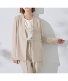 【イェッカ ヴェッカ/YECCA VECCA】のストレッチノーカラージャケット 人気、トレンドファッション・服の通販 founy(ファニー) ファッション Fashion レディースファッション Fashion for Women アウター Coat / Outerwear Collection レディースジャケット・軽アウター Jackets ノーカラージャケット / シンプル上品コーデ Collarless Jackets シェイプ Shape, Slim Fit シンプル Simple, Minimal ジャケット Jacket, Outerwear ストレッチ Stretch, Stretchy Fabric セットアップ Set-Up, Coordinated Outfit ベーシック Basic, Essential ポケット Pocket, Pocket Detail 夏 Summer 定番 Standard, Basic Item 春 Spring S/S・春夏 SS, Spring/Summer, Warm Season ビジネス 仕事 通勤 Business / Work / Commuting thumbnail Light Beige|ID: prp329100004832857 ipo3291000000035192241