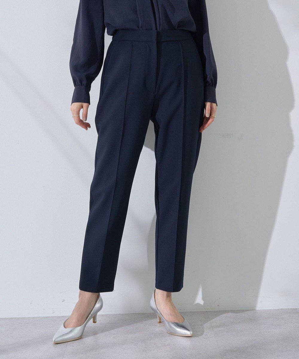 【イェッカ ヴェッカ/YECCA VECCA】のストレッチピンタックパンツ インテリア・キッズ・メンズ・レディースファッション・服の通販 founy(ファニー) ファッション Fashion レディースファッション Fashion for Women パンツ Pants & Trousers おすすめ Recommended / Our Picks ジャケット Jacket, Outerwear ストレッチ Stretch, Stretchy Fabric セットアップ Set-Up, Coordinated Outfit フィット Fit, Slim Fit ポケット Pocket, Pocket Detail エレガント 上品 Elegant 夏 Summer 春 Spring S/S・春夏 SS, Spring/Summer, Warm Season ビジネス 仕事 通勤 Business / Work / Commuting Navy|ID: prp329100004832858 ipo3291000000035702372