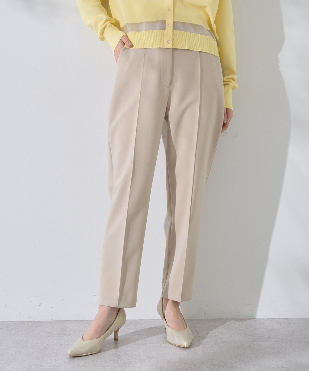 【イェッカ ヴェッカ/YECCA VECCA】のストレッチピンタックパンツ インテリア・キッズ・メンズ・レディースファッション・服の通販 founy(ファニー) ファッション Fashion レディースファッション Fashion for Women パンツ Pants & Trousers おすすめ Recommended / Our Picks ジャケット Jacket, Outerwear ストレッチ Stretch, Stretchy Fabric セットアップ Set-Up, Coordinated Outfit フィット Fit, Slim Fit ポケット Pocket, Pocket Detail エレガント 上品 Elegant 夏 Summer 春 Spring S/S・春夏 SS, Spring/Summer, Warm Season ビジネス 仕事 通勤 Business / Work / Commuting Light Beige|ID: prp329100004832858 ipo3291000000035702377