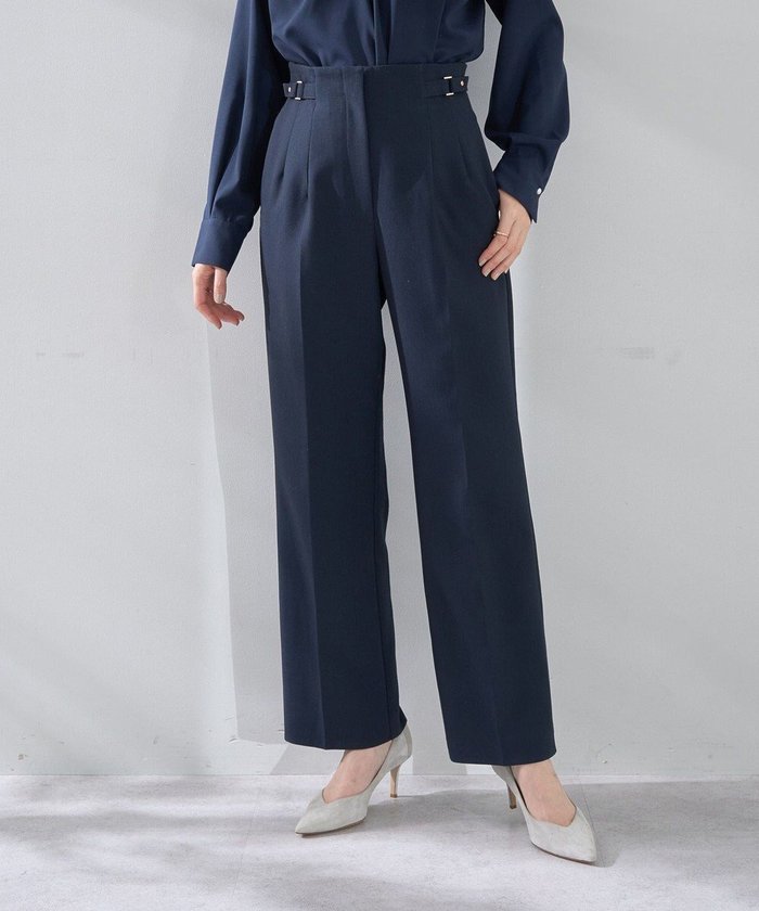 【イェッカ ヴェッカ/YECCA VECCA】のサイドベルテッドハイウエストパンツ インテリア・キッズ・メンズ・レディースファッション・服の通販 founy(ファニー) https://founy.com/ ファッション Fashion レディースファッション Fashion for Women パンツ Pants & Trousers ストレッチ Stretch, Stretchy Fabric センター Center, Center Line ポケット Pocket, Pocket Detail 夏 Summer 春 Spring S/S・春夏 SS, Spring/Summer, Warm Season |ID: prp329100004832859 ipo3291000000035702388